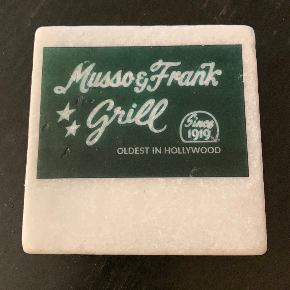 White Marble Musso and Frank Grill -Hollywood